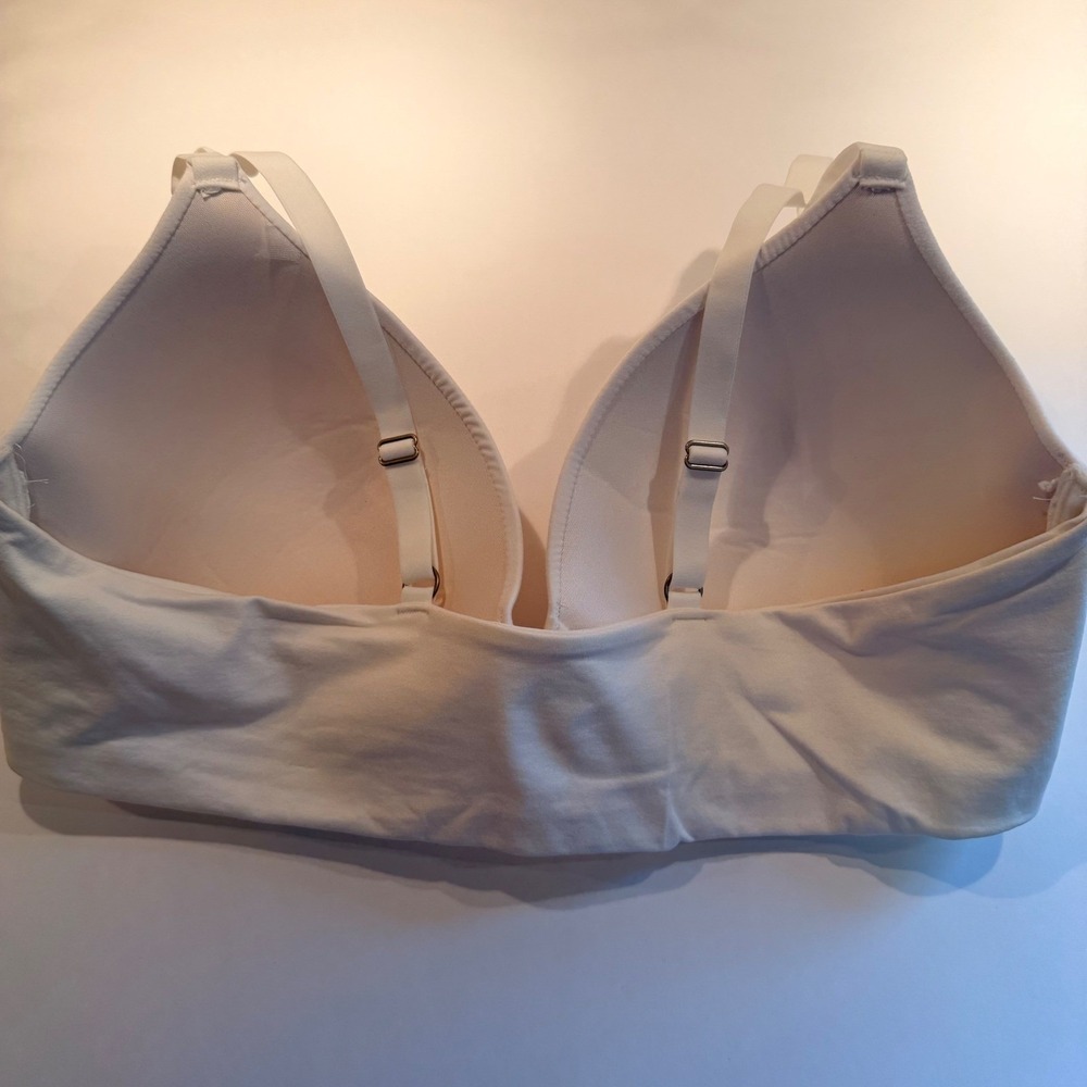 Front Close Underwire T-Shirt Bra 36DD NEW White Molded Cups Adjustable‎ Straps - Picture 13 of 15